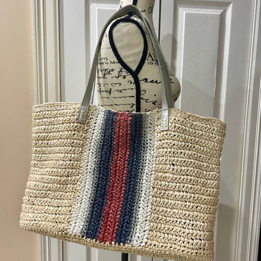 INC INTERNATIONAL CONCEPTS EXTRA LARGE STRAW TOTE‎ BAG